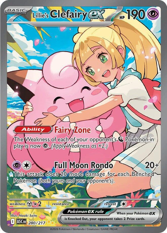 Lillie's Clefairy ex - 280/217 - Special Illustration Rare (Inglés Foil NM)