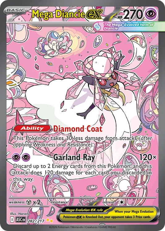 Mega Diancie ex - 282/217 - Special Illustration Rare (Inglés Foil NM)