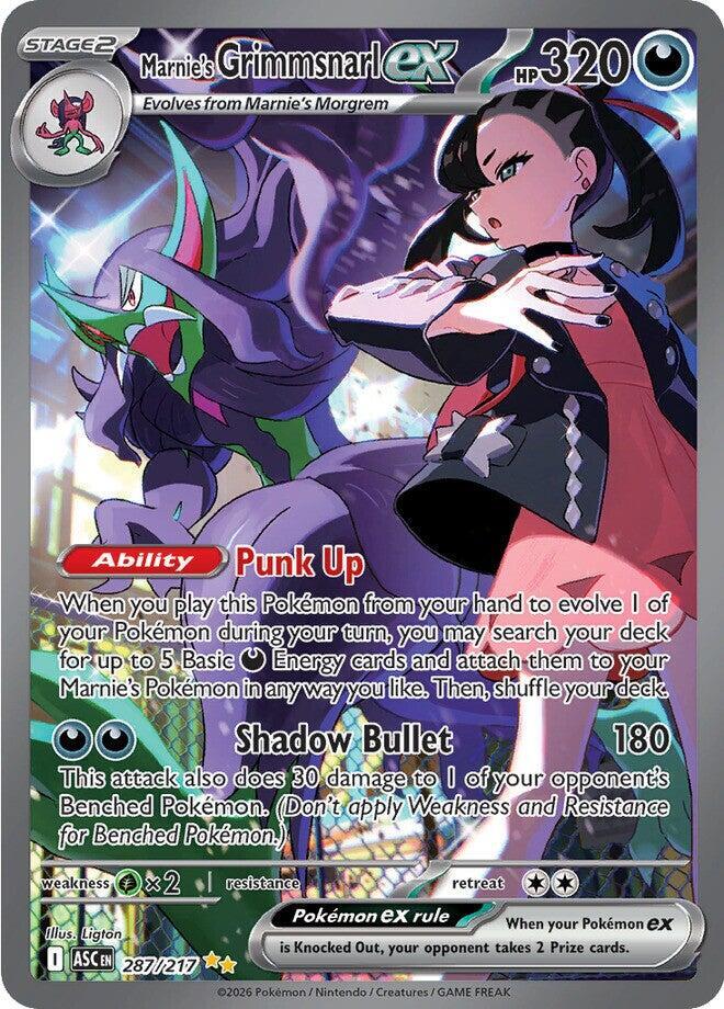 Marnie's Grimmsnarl ex - 287/217 - Special Illustration Rare (Inglés Foil NM)
