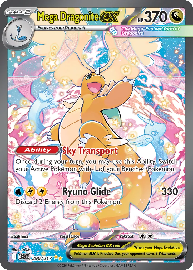 Mega Dragonite ex - 290/217 - Special Illustration Rare (Inglés Foil NM)
