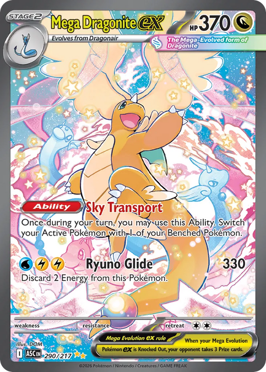 Mega Dragonite ex - 290/217 - Special Illustration Rare (Inglés Foil NM)