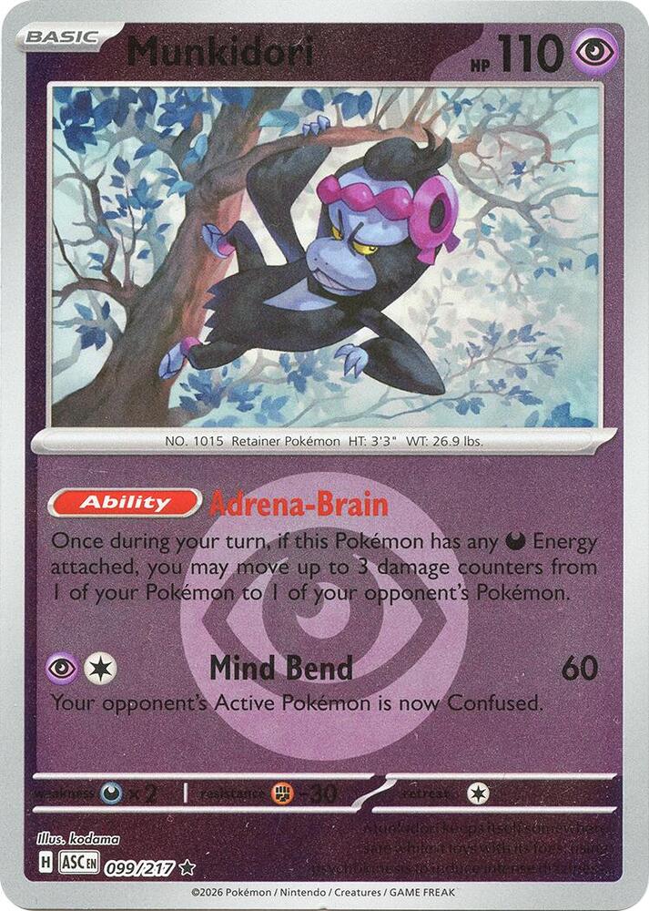Munkidori (Energy Symbol Pattern) - 099/217 - Rare (Inglés Reverse Holo NM)