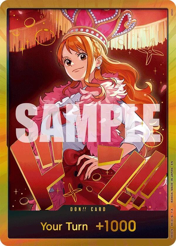 DON!! Card (Nami) (Gold) - Extra Booster: One Piece Heroines Edition - DON!! Foil (Inglés Foil NM)