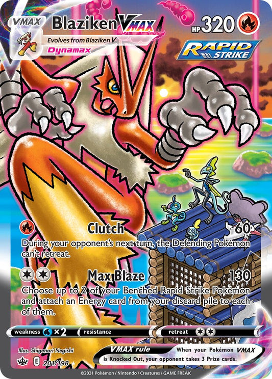 Blaziken VMAX - 201/198 - Rare Rainbow