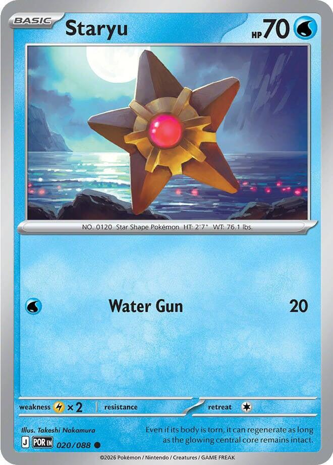 Staryu - 020/088 - Common (Inglés NM)