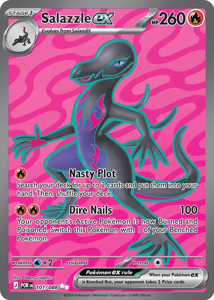 Salazzle ex - 101/088 - Ultra Rare (Inglés Foil NM)