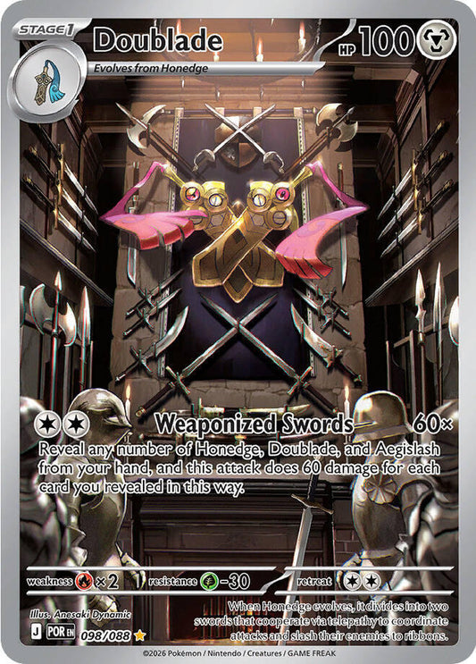 Doublade - 098/088 - Illustration Rare (Inglés Foil NM)