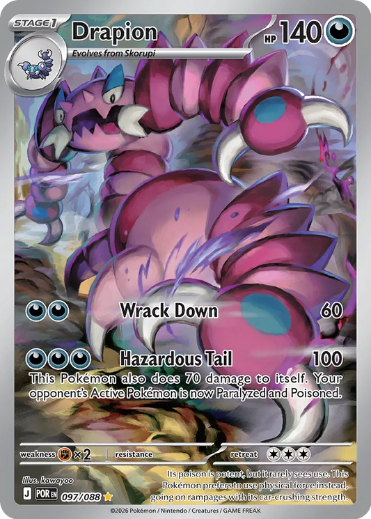 Drapion - 097/088 - Illustration Rare (Español Latino Foil NM)