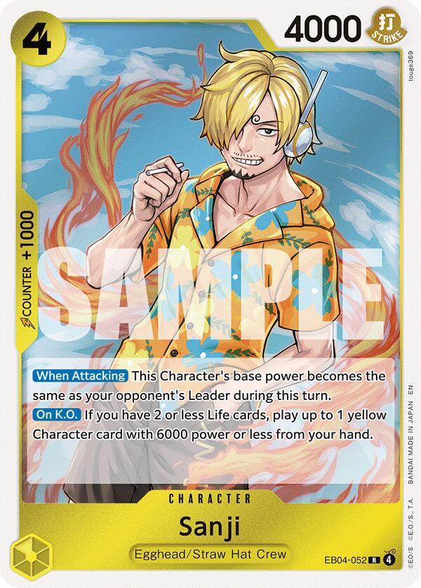Sanji (EB04-052) - EB04-052 - Rare Foil (Inglés Foil NM)