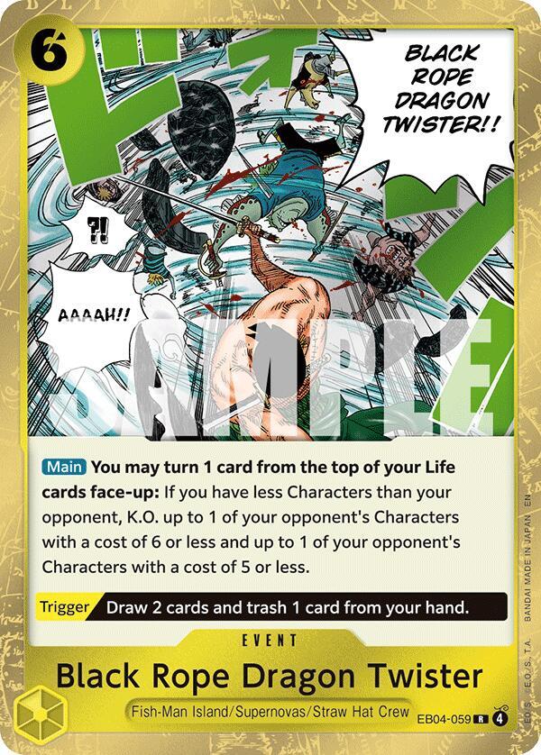 Black Rope Dragon Twister - EB04-059 - Rare Foil (Inglés Foil NM)