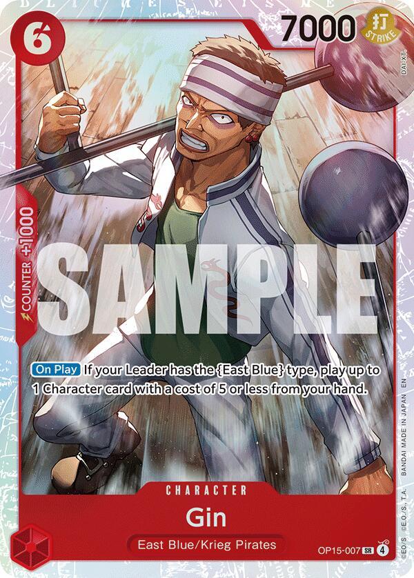 Gin - OP15-007 - Super Rare Foil (Inglés Foil NM)