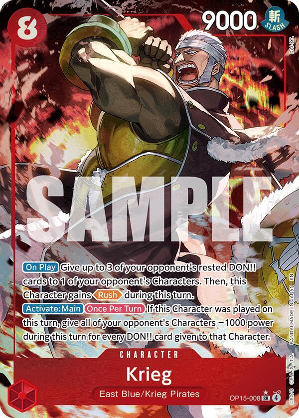 Krieg (OP15-008) (Alternate Art) - OP15-008 - Alternate Art Foil (Inglés Foil NM)