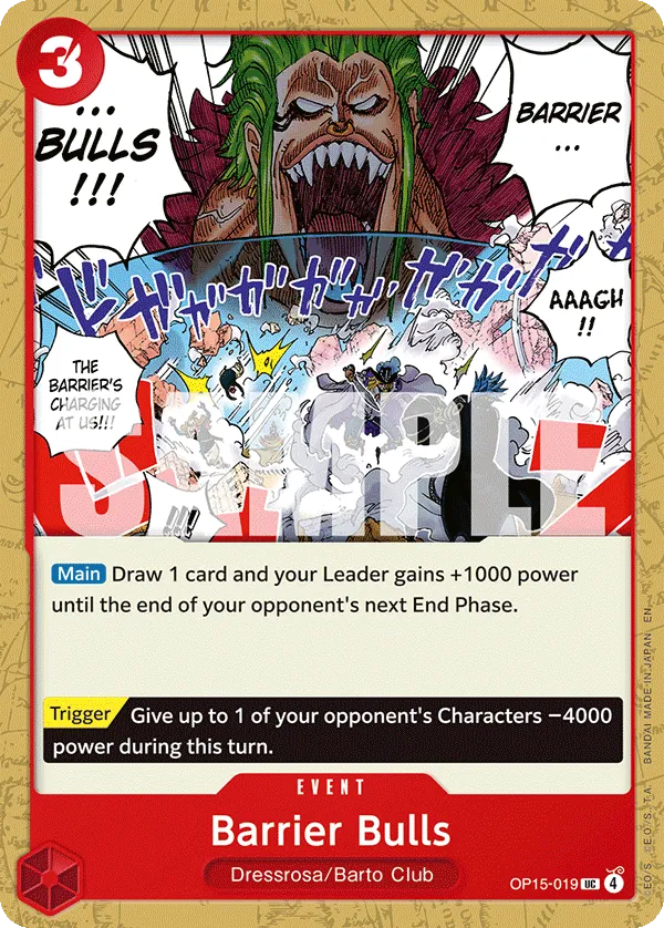 Barrier Bulls - OP15-019 - Uncommon (Inglés NM)