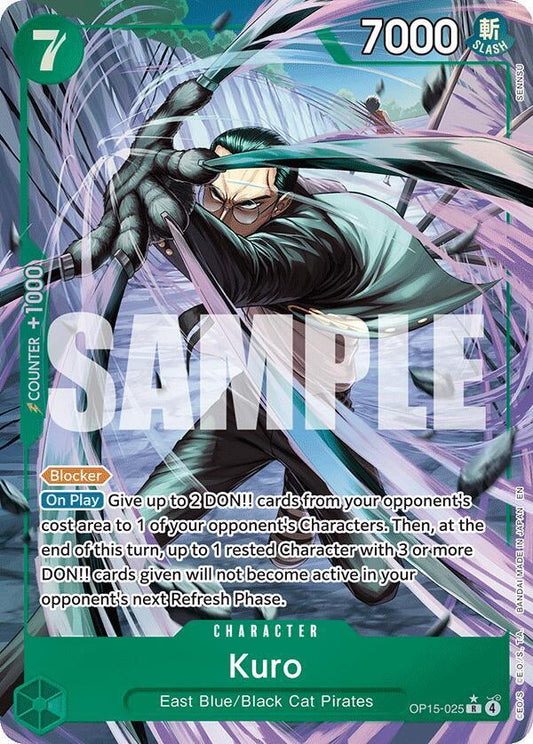 Kuro (Alternate Art) - OP15-025 - Alternate Art Foil (Inglés Foil NM)