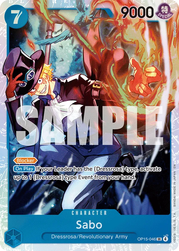 Sabo - OP15-046 - Super Rare Foil (Inglés Foil NM)