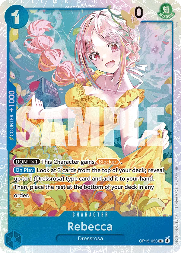 Rebecca (OP15-053) - OP15-053 - Super Rare Foil (Inglés Foil NM)