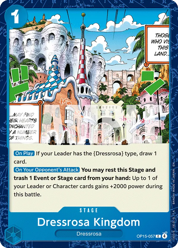 Dressrosa Kingdom - OP15-057 - Common (Inglés NM)