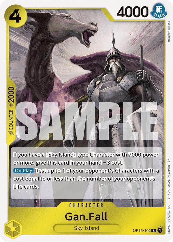 Gan.Fall - OP15-102 - Rare Foil (Inglés Foil NM)