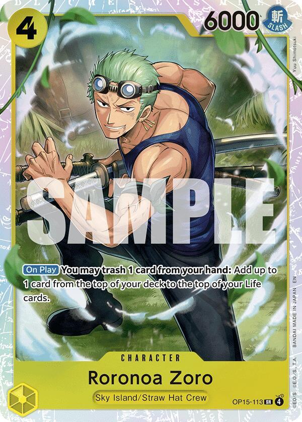 Roronoa Zoro (OP15-113) - OP15-113 - Super Rare Foil (Inglés Foil NM)