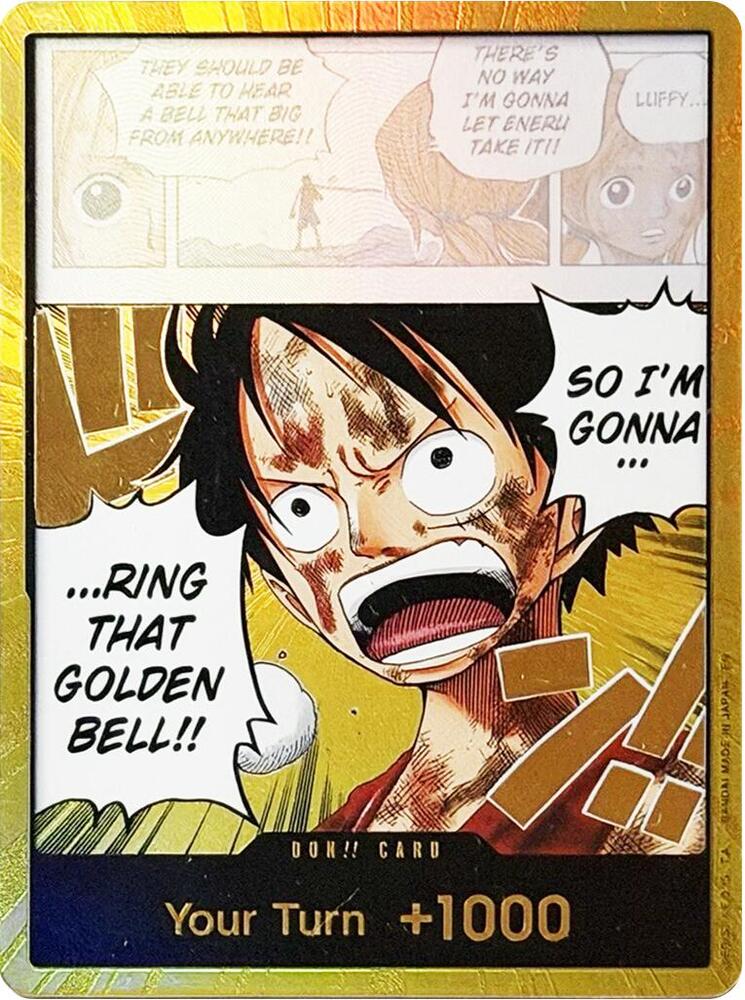 DON!! Card (Luffy) (Gold) - Adventure on Kami's Island - DON!! Foil (Inglés Foil NM)