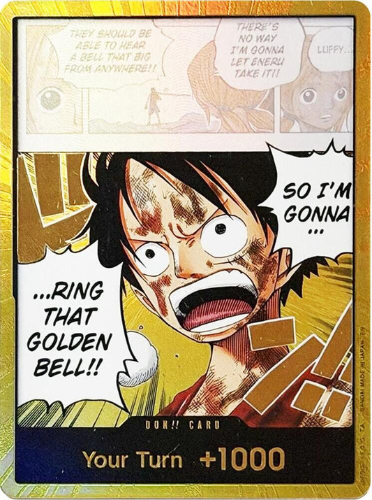 DON!! Card (Luffy) (Gold) - Adventure on Kami's Island - DON!! Foil (Inglés Foil NM)
