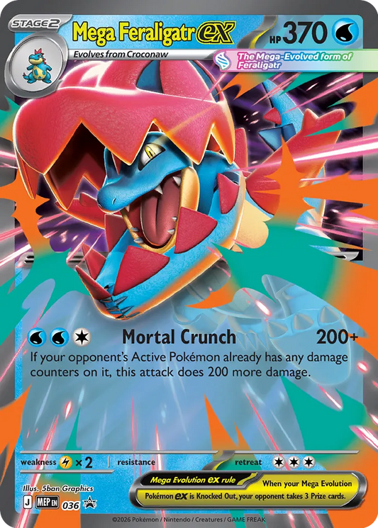 Mega Feraligatr ex - 036 - Promo (Inglés Foil NM)