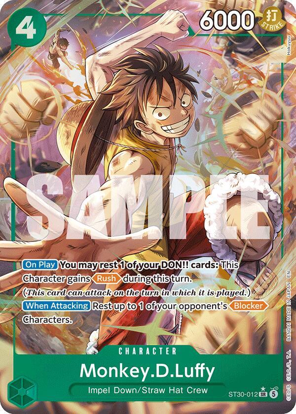 Monkey.D.Luffy (Parallel) - ST30-012 - Super Rare Foil (Inglés Foil NM)