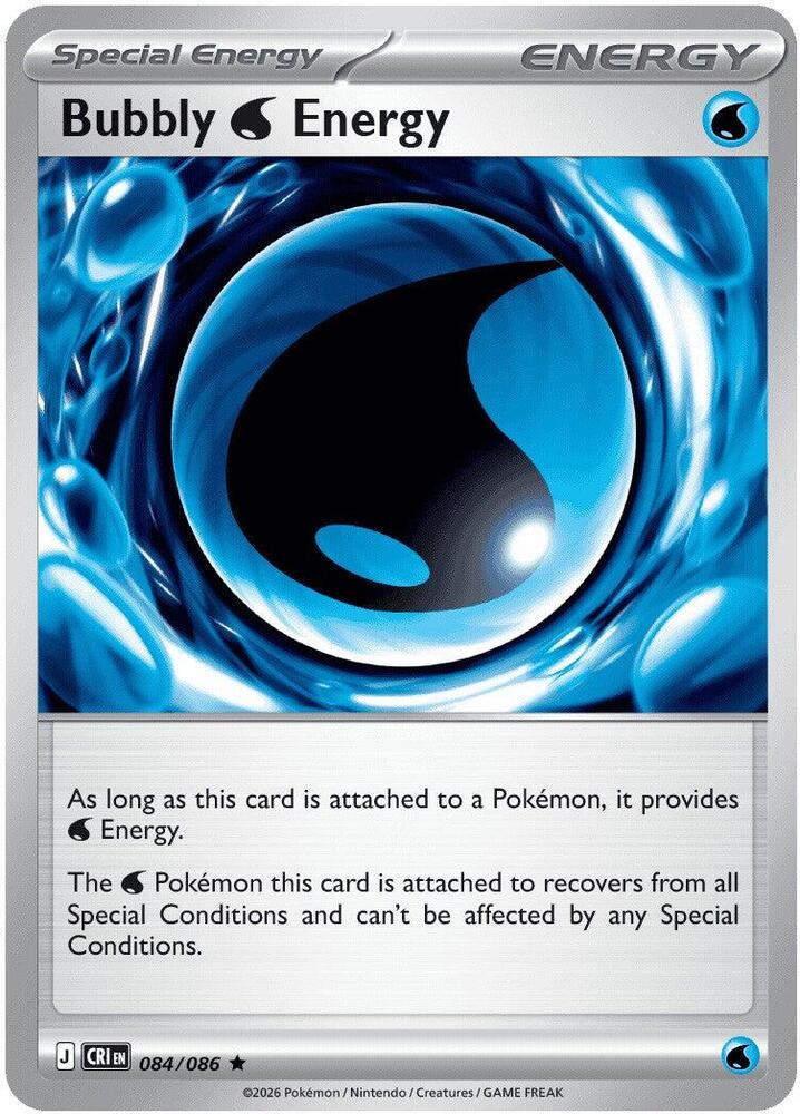 Bubbly Water Energy - 084/086 - Rare (Español Latino Foil NM)