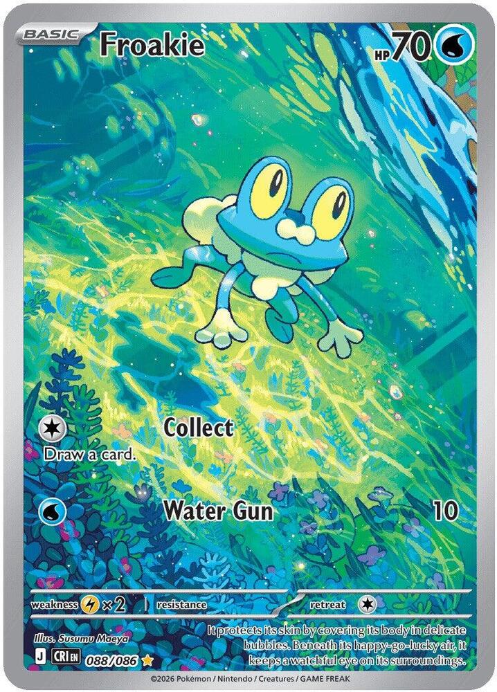 Froakie - 088/086 - Illustration Rare (Inglés Foil NM)