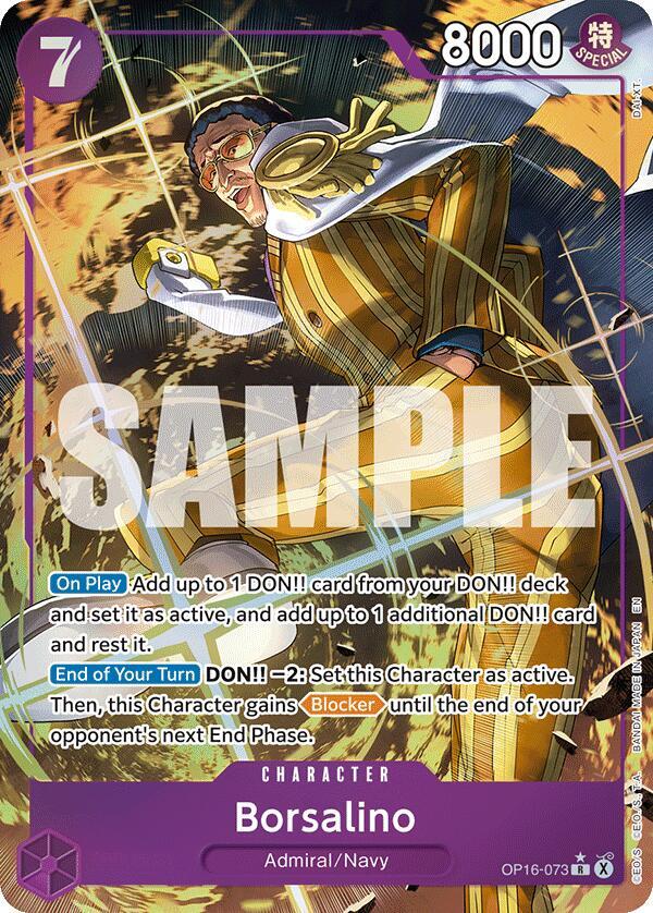 Borsalino (Alternate Art) - OP16-073 - Rare Foil (Inglés Foil NM)