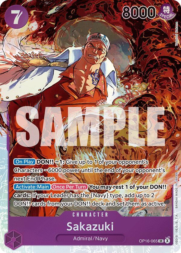 Sakazuki - OP16-065 - Super Rare Foil (Inglés Foil NM)