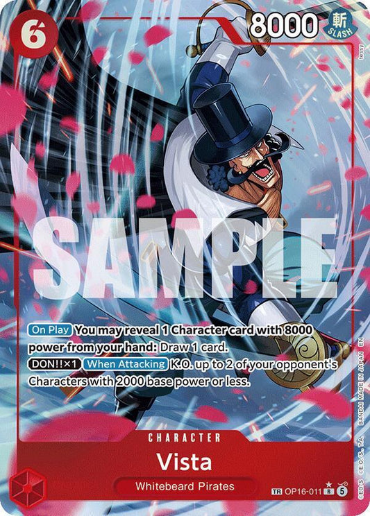 Vista (TR) - OP16-011 - Treasure Rare Foil (Inglés Foil NM)