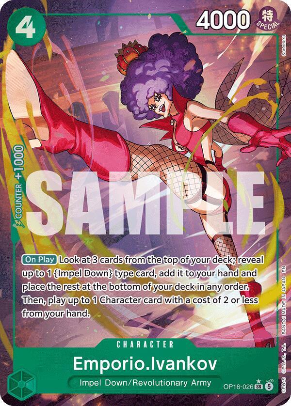 Emporio.Ivankov (026) (Alternate Art) - OP16-026 - Super Rare Foil (Inglés Foil NM)