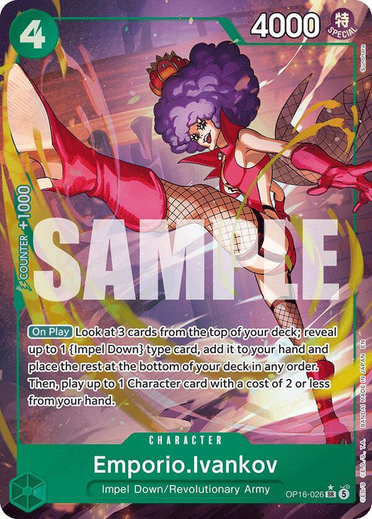 Emporio.Ivankov (026) (Alternate Art) - OP16-026 - Super Rare Foil (Inglés Foil NM)