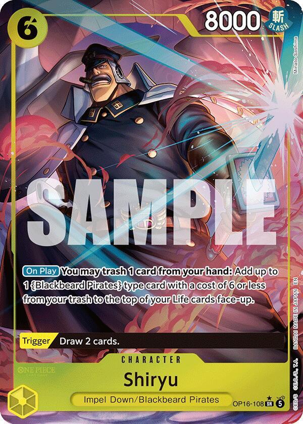 Shiryu (Full Art) - OP16-108 - Super Rare Foil (Inglés Foil NM)