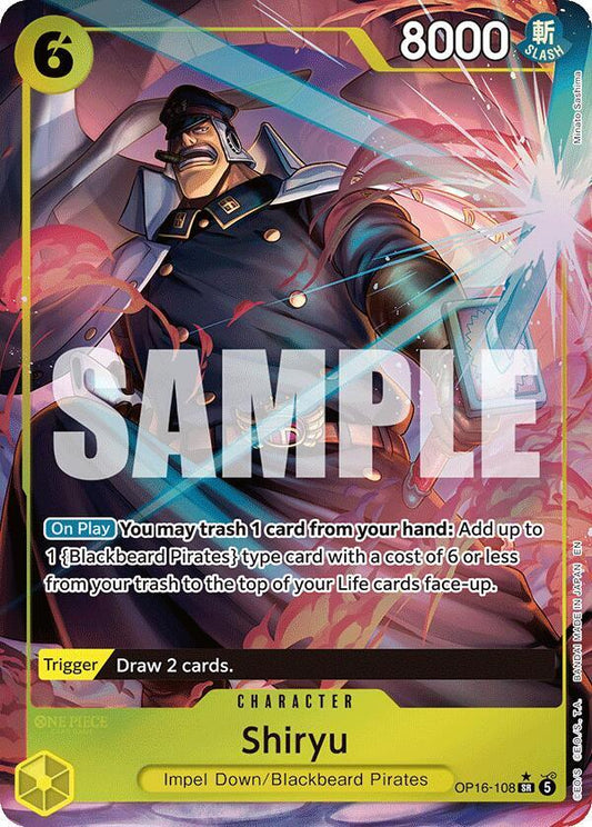 Shiryu (Full Art) - OP16-108 - Super Rare Foil (Inglés Foil NM)