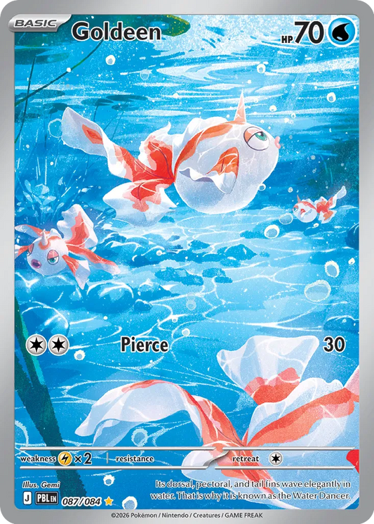 Goldeen - 087/084 - Illustration Rare (Inglés Foil NM)