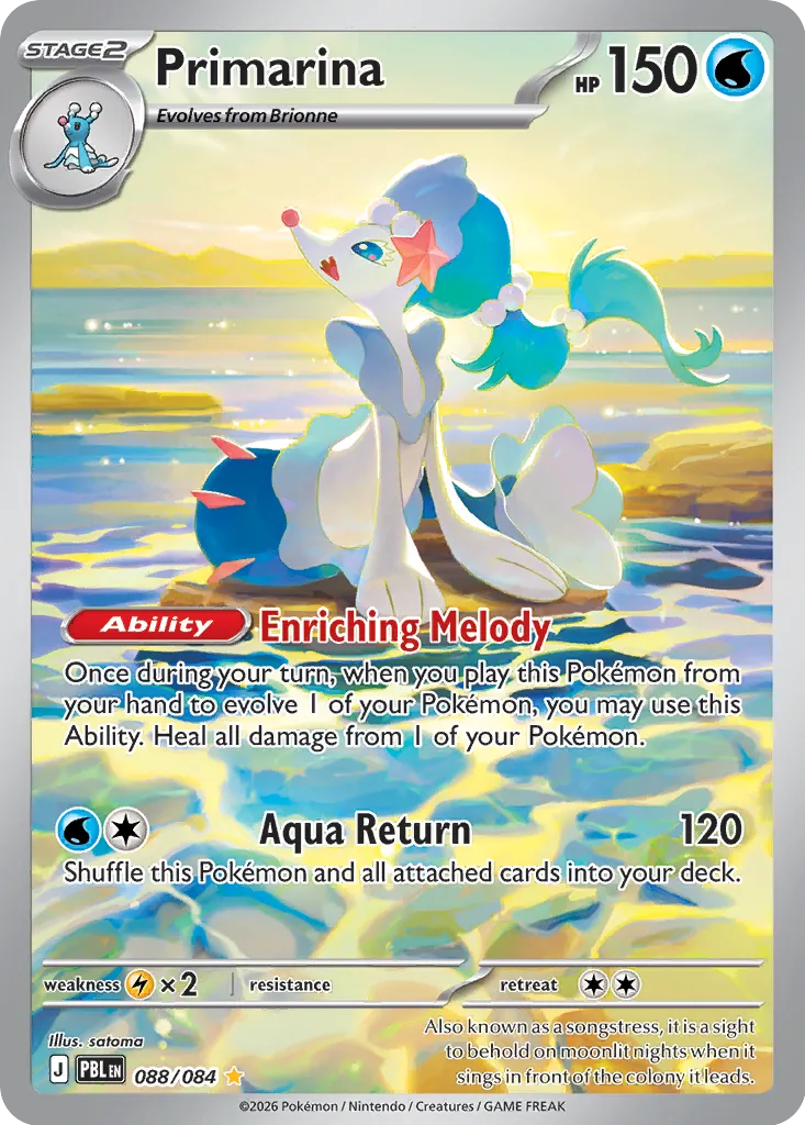 Primarina - 088/084 - Illustration Rare (Inglés Foil NM)