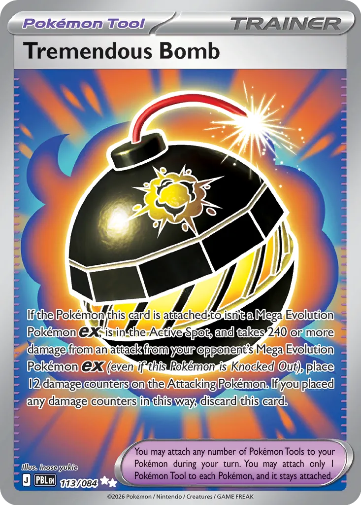 Tremendous Bomb - 113/084 - Ultra Rare (Inglés Foil NM)