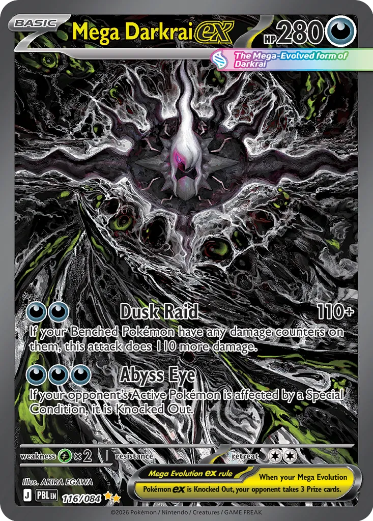 Mega Darkrai ex - 116/084 - Special Illustration Rare (Inglés Foil NM)