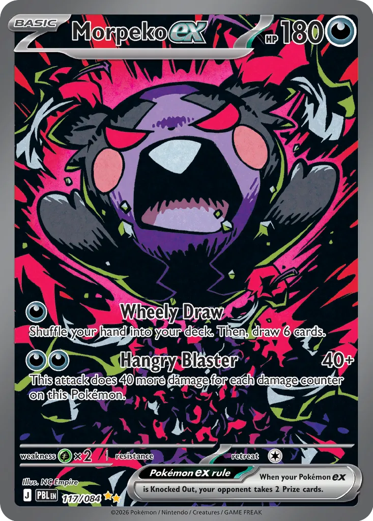 Morpeko ex - 117/084 - Special Illustration Rare (Inglés Foil NM)