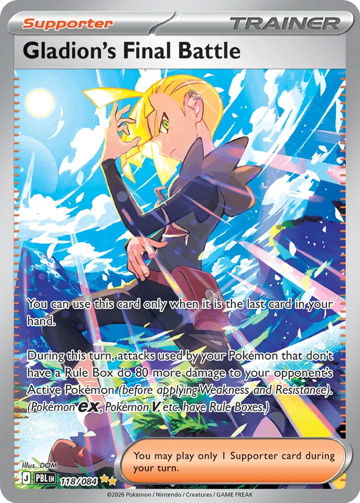 Gladion's Final Battle - 118/084 - Special Illustration Rare (Inglés Foil NM)