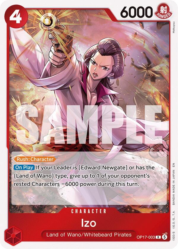 Izo - OP17-003 - Rare Foil (Inglés Foil NM)
