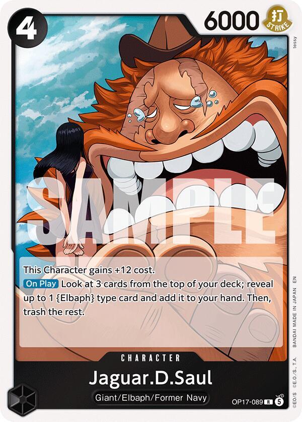 Jaguar.D.Saul - OP17-089 - Rare Foil (Inglés Foil NM)