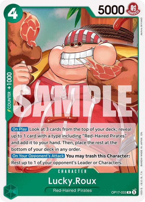 Lucky.Roux - OP17-033 - Rare Foil (Inglés Foil NM)
