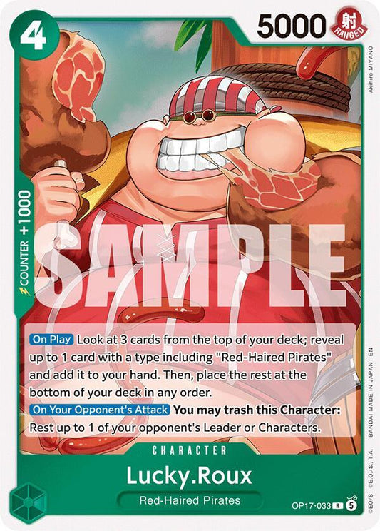Lucky.Roux - OP17-033 - Rare Foil (Inglés Foil NM)