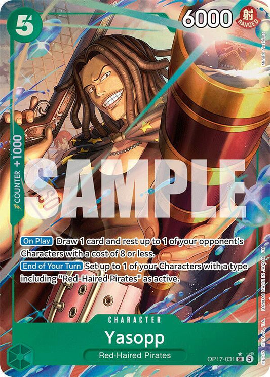 Yasopp (Alternate Art) - OP17-031 - Super Rare Foil (Inglés Foil NM)