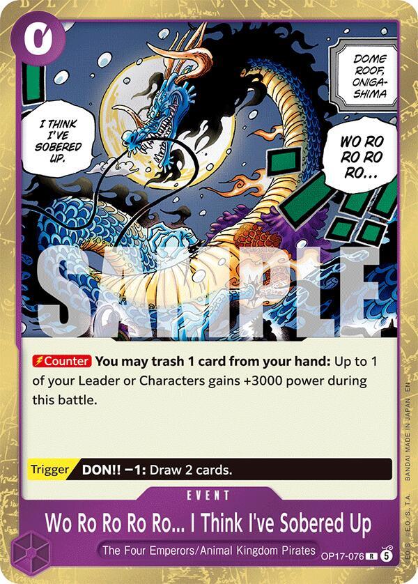 Wo Ro Ro Ro Ro... I Think I've Sobered Up - OP17-076 - Rare Foil (Inglés Foil NM)