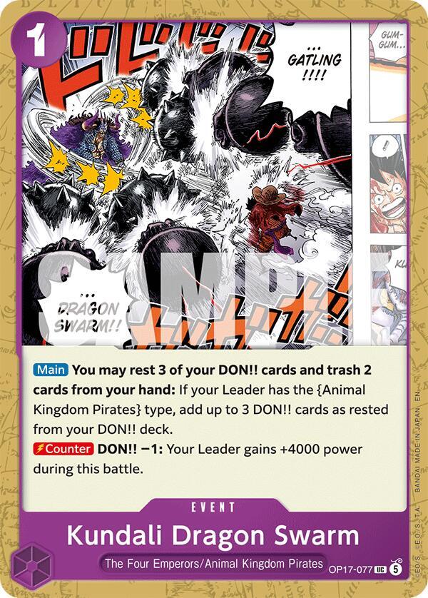 Kundali Dragon Swarm - OP17-077 - Uncommon (Inglés NM)