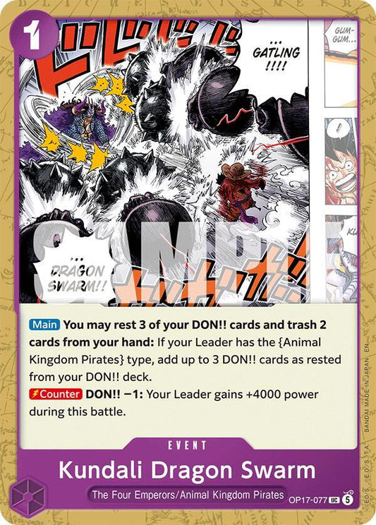 Kundali Dragon Swarm - OP17-077 - Uncommon (Inglés NM)